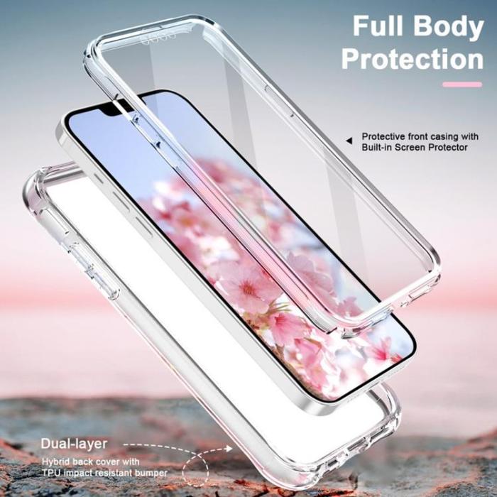 OEM - iPhone 14 Pro Max Skal 360 Marble - Rosa