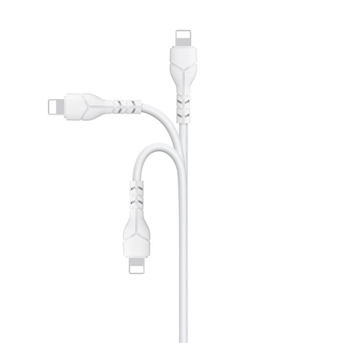 Devia - Devia USB Till Lightning Kabel 1m 2.1A Kintone EC143 - Vit