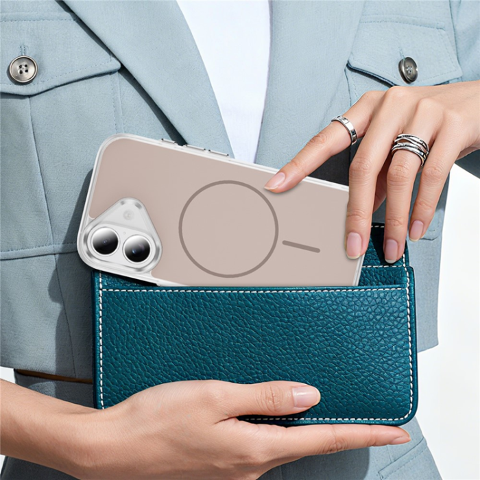 A-One Brand - iPhone 17 Mobilskal MagSafe Skin Touch TPU PC - Guld