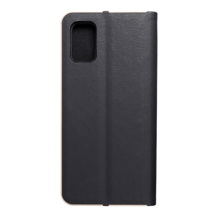OEM - Forcell LUNA Guld fodral till Samsung Galaxy A41 Svart