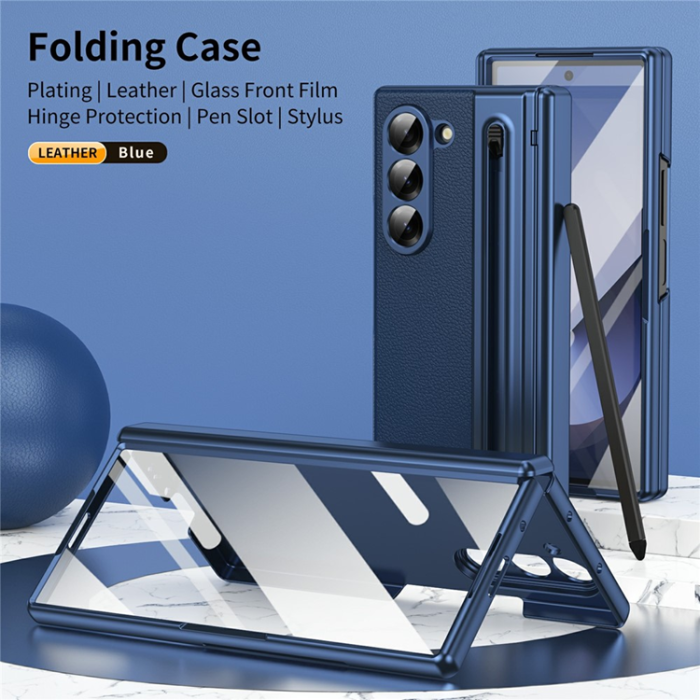 A-One Brand - Galaxy Z Fold 7 Mobilskal Matte Electroplated - Blå