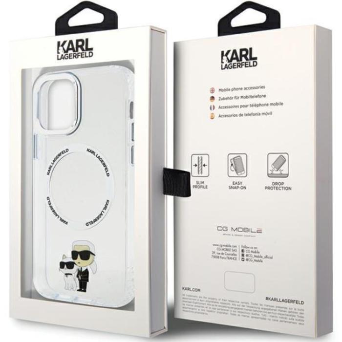KARL LAGERFELD - Karl Lagerfeld iPhone 12/12 Pro Mobilskal Magsafe Iconic Choupette