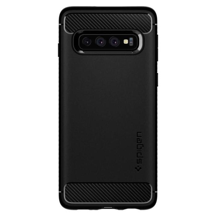 UTGATT - Spigen Galaxy S10 Mobilskal Rugged Armor - Svart