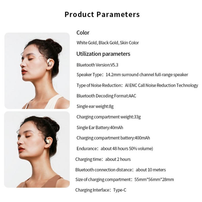 XUNDD - XUNDD On-Ear Hörlurar Bluetooth Vattentätt W003 - Apricot