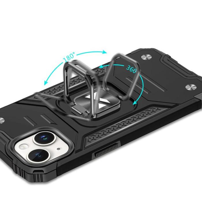 Wozinsky - Wozinsky iPhone 15 Plus Ringhållare Mobilskal - Röd