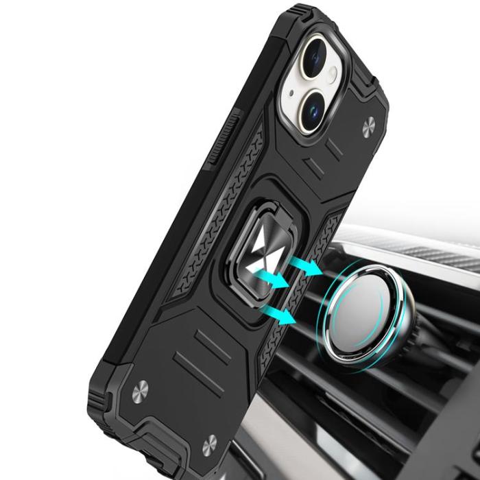 Wozinsky - Wozinsky iPhone 15 Plus Ringhållare Mobilskal - Röd