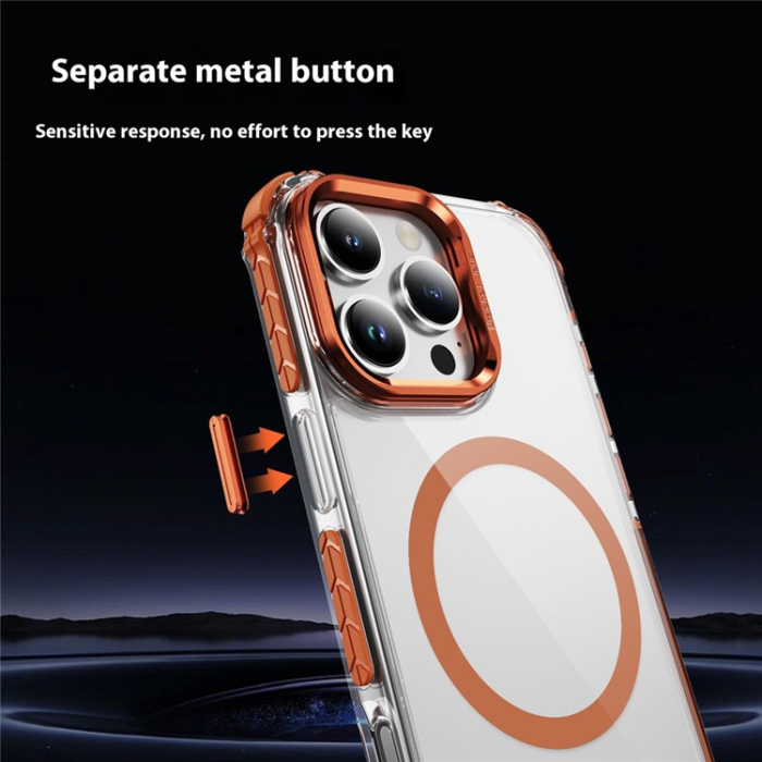 A-One Brand - iPhone 16 Pro Mobilskal MagSafe Kickstand - Orange