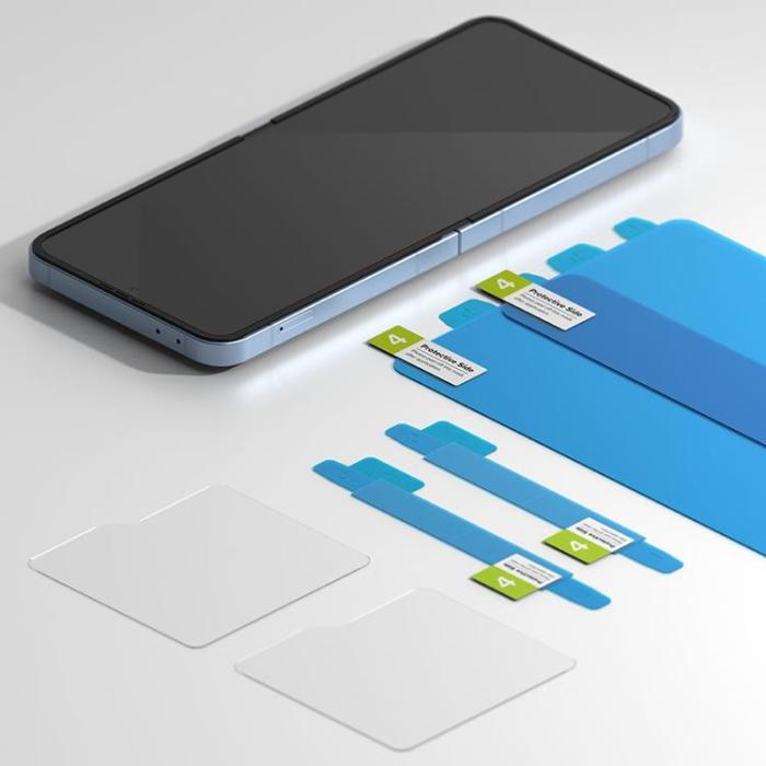 Ringke - [2-Pack] Ringke Galaxy Z Flip 6 Skärmskydd Set 3in1 - Clear