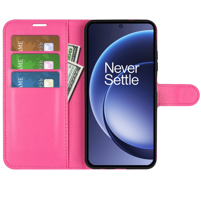 A-One Brand - OnePlus 15 5G Plånboksfodral Litchi Shockproof Konstläder