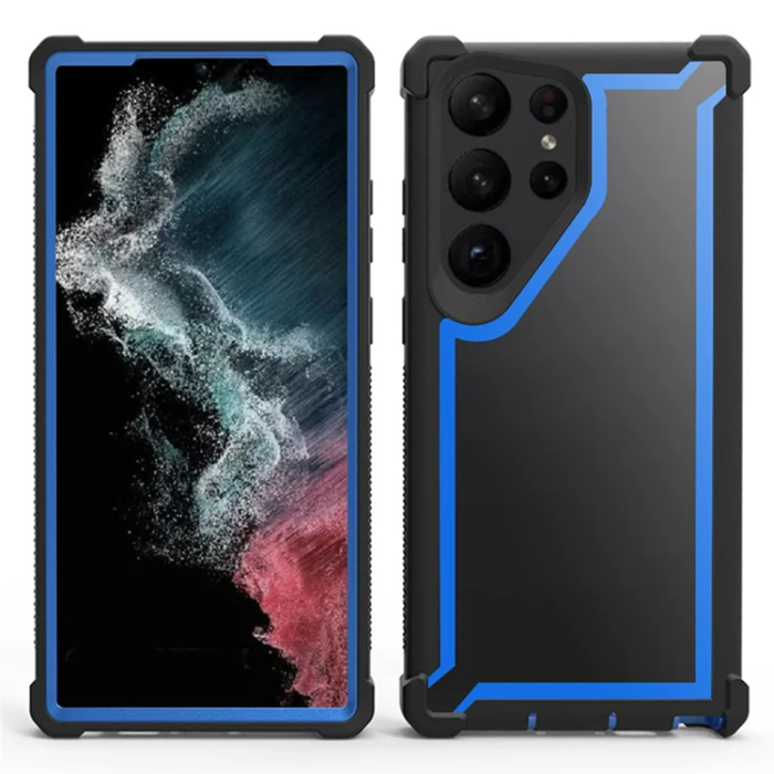 A-One Brand - Galaxy S24 Ultra Mobilskal TPU + PC Shockproof - Blå