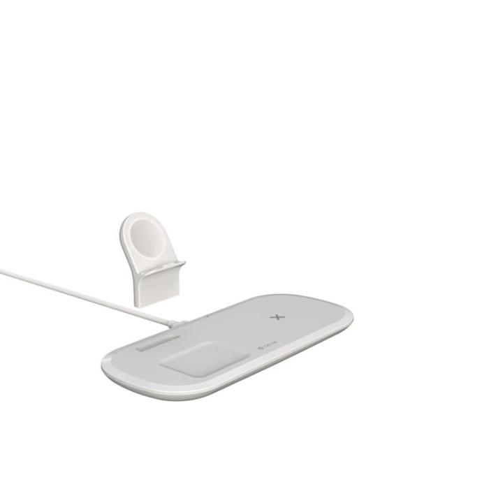 Devia - Devia 3-in-1 Trådlös Laddare 15W Universal Qi - Vit