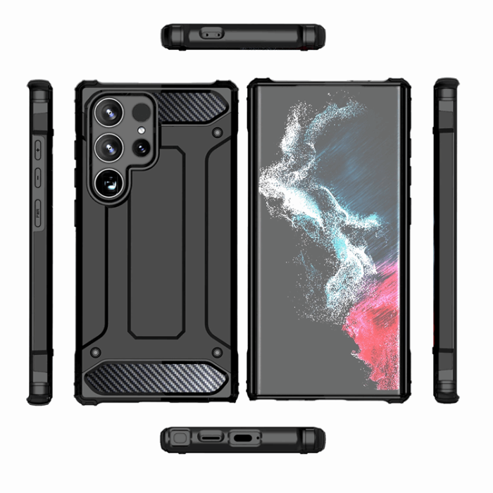 OEM - Galaxy S25 Ultra Mobilskal Hybrid Armor - Svart