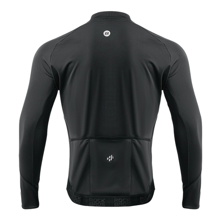 Rockbros - Rockbros Långärmad Cykeltröja Höst/Vinter XXL - Svart