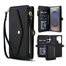 A-One Brand - Galaxy S25 Ultra Plånboksfodral MagSafe Detachable - Svart