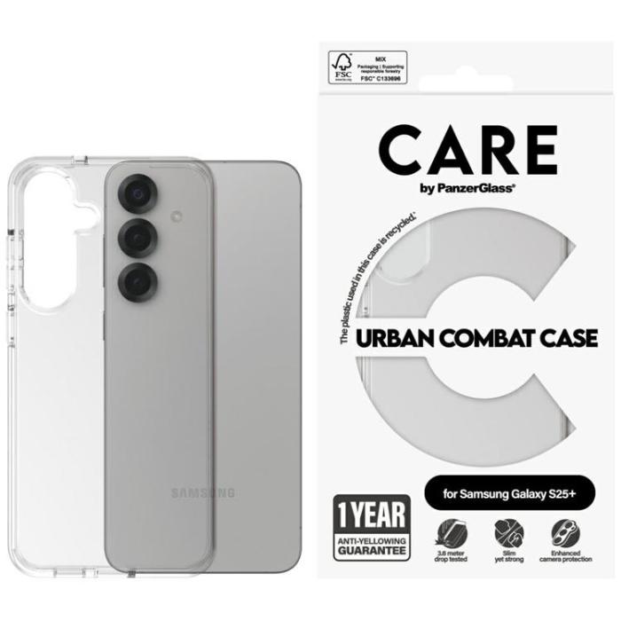 PanzerGlass - CARE By PanzerGlass Galaxy S25 Plus Mobilskal Urban Combat - Clear