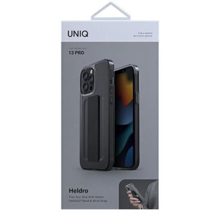 UNIQ - UNIQ iPhone 13 Pro/13 Mobilskal Heldro - Smoke