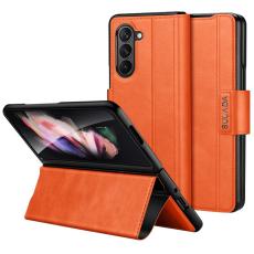 SULADA - SULADA Galaxy Z Fold6 Fodral KonstL&auml;der +PC Orange