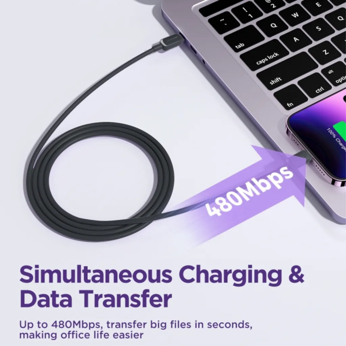 SiGN - SiGN USB-C till Lightning Kabel 20W 0.25m - Svart