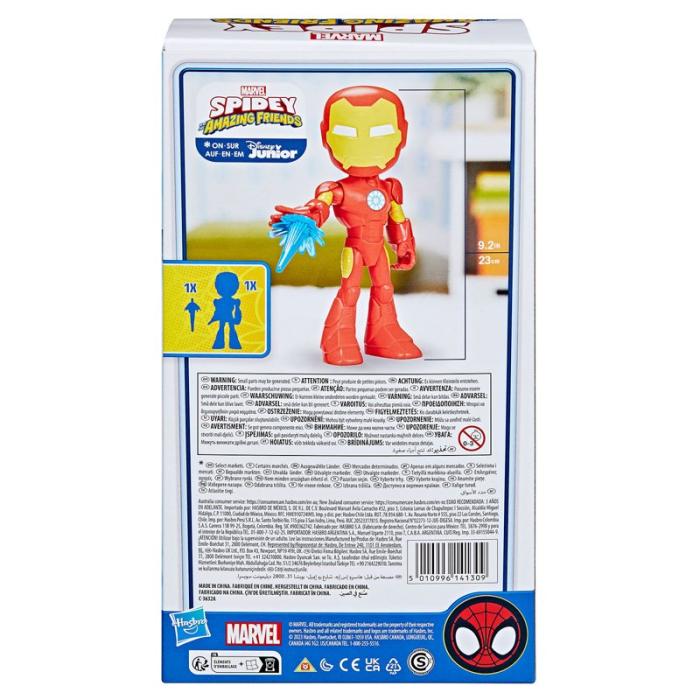 MARVEL - MARVEL Spidey And His Amazing Friends Supersized 9 Inch Figure Iron Man