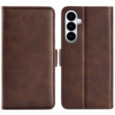 OEM - Pl&aring;nboksfodral f&ouml;r Samsung Galaxy S26 Plus Konstl&auml;der - Brun