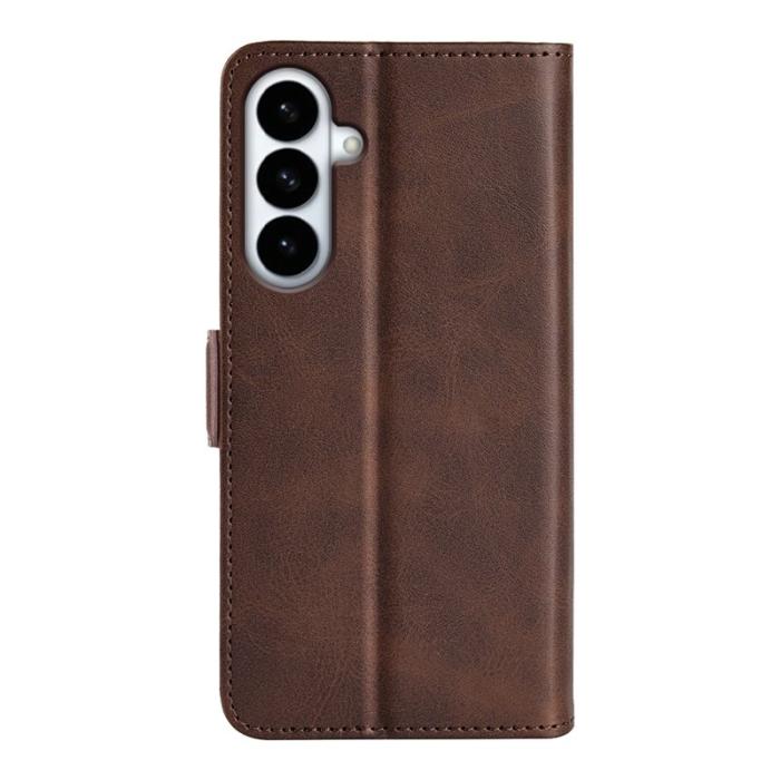 OEM - Plånboksfodral för Samsung Galaxy S26 Plus Konstläder - Brun