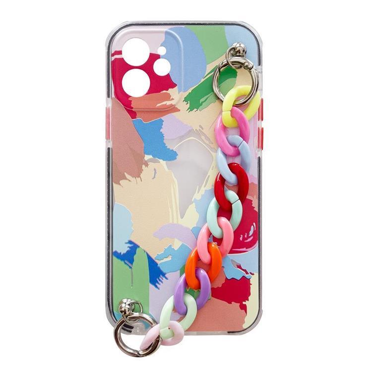Color Gel Chain Pendant Skal iPhone 13 Mini - Flerfärgad | 2353 | AlltMobil