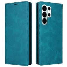 OEM - Pl&aring;nboksfodral f&ouml;r Samsung Galaxy S26 Ultra RFID Blocking Konstl&auml;der - Bl&aring;