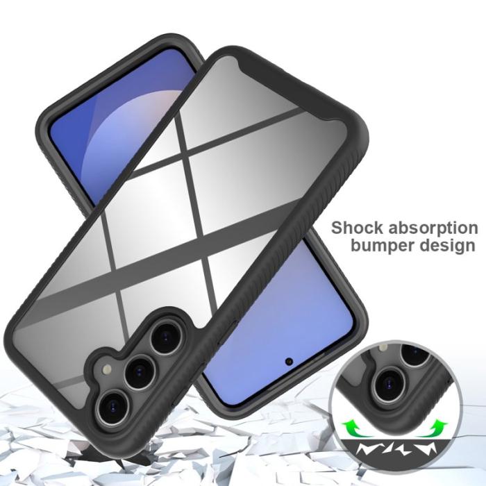 OEM - Mobilskal för Samsung Galaxy S26 Plus Transparent PC + TPU - Svart