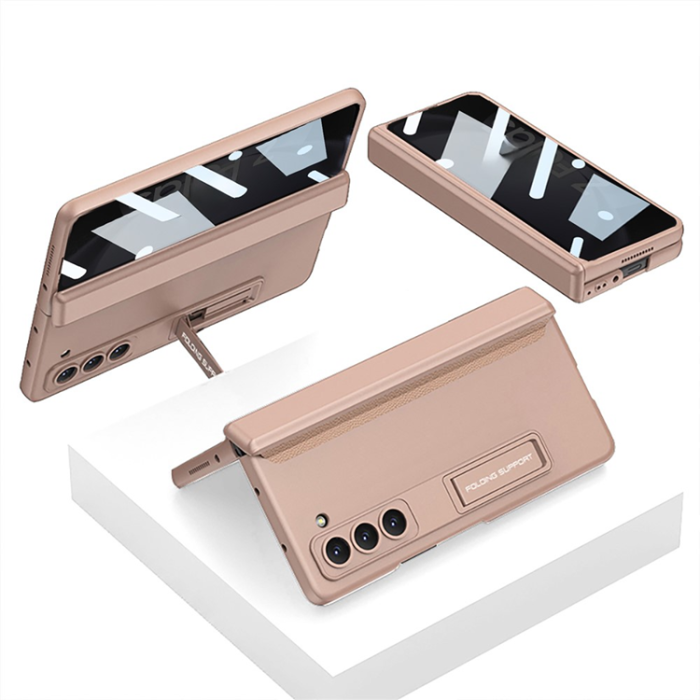 GKK - GKK Galaxy Z Fold 5 Mobilskal Kickstand med Privacy Skärmskydd