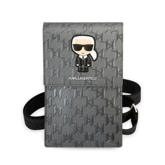 KARL LAGERFELD - Karl Lagerfeld Halsbandsfodral Ikonik Karl Monogram Patch - Silver