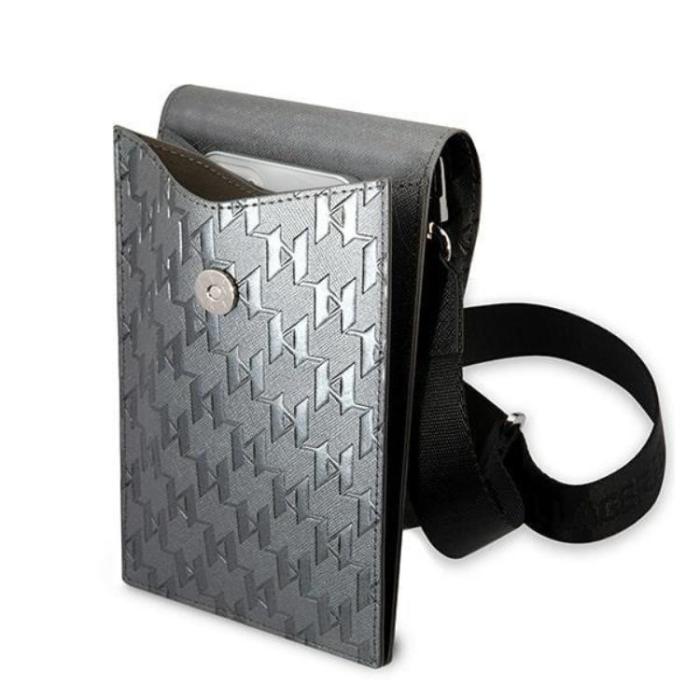 KARL LAGERFELD - Karl Lagerfeld Halsbandsfodral Ikonik Karl Monogram Patch - Silver