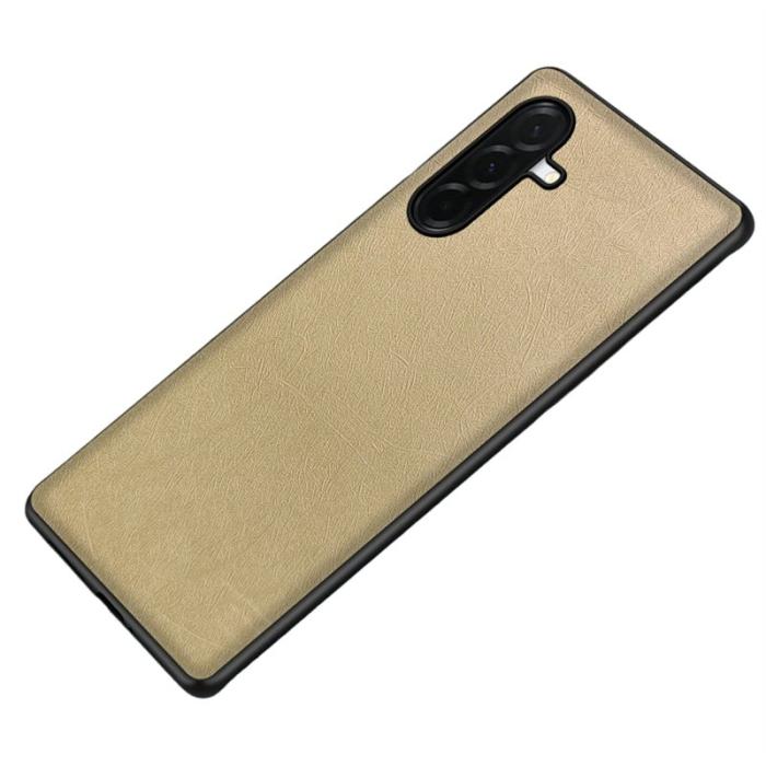 OEM - Mobilskal för Samsung Galaxy S26 Konstläder TPU - Guld