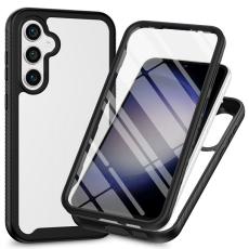 OEM - Mobilskal f&ouml;r Samsung Galaxy S26 Transparent PC + TPU med PET - Svart