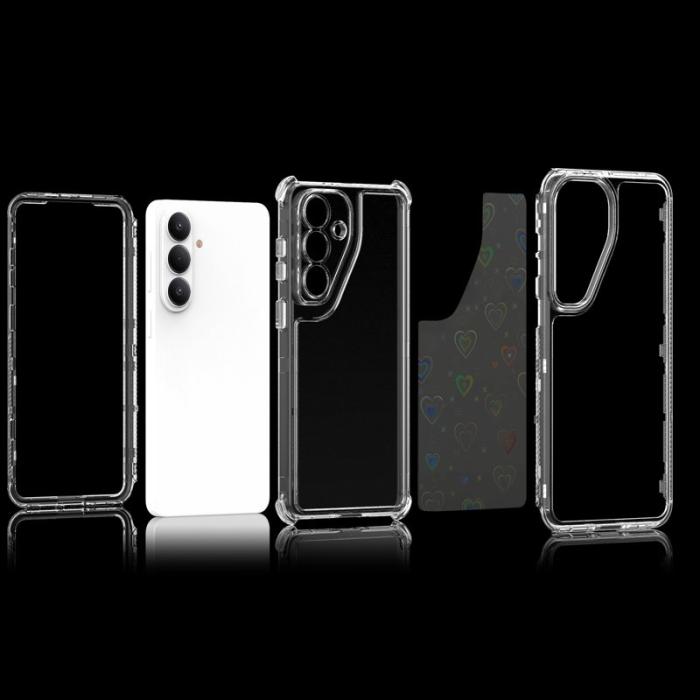 OEM - Mobilskal för Samsung Galaxy S26 Transparent TPU - Hjärtan