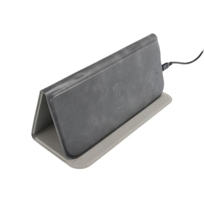 OEM - Musmatta med Trådlös Laddare 15W - Brungrå