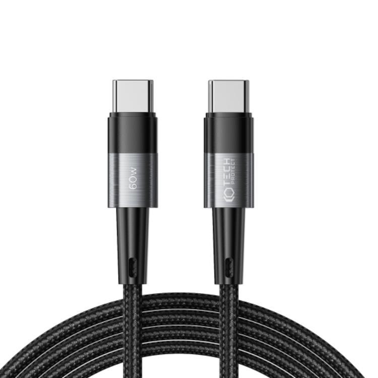 Tech-Protect USB-C till USB-C kabel Ultraboost 2m - Grå | 3541 | AlltMobil