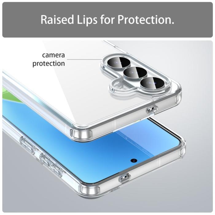 OEM - Mobilskal till Samsung Galaxy S26 Plus TPU + Akryl AntiGulning Transparent