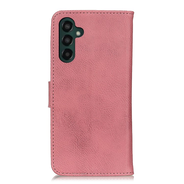 KHAZNEH - KHAZNEH Galaxy A24 4G Plånboksfodral Cowhide - Rosa