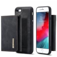DG.MING - DG.MING M1 2-in-1 Pl&aring;nboksfodral Konstl&auml;der i Svart f&ouml;r iPhone 7/8/SE
