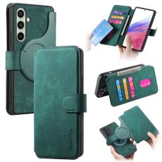 CASENEO - CASENEO Samsung Galaxy A26 5G Pl&aring;nboksfodral Konstl&auml;der - Gr&ouml;n