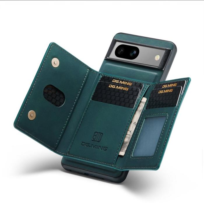 DG.MING - DG.MING Google Pixel 7a Konstläder Plånboksfodral Grön