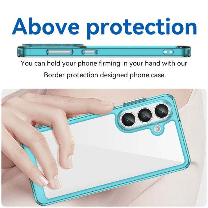 WANLONFENG - WANLONFENG Mobilskal till Samsung Galaxy S26 TPU XC Serie - Transparent Blå