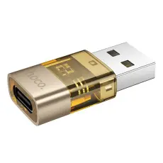 Hoco - HOCO USB-A till USB-C Adapter UA36C - Guld