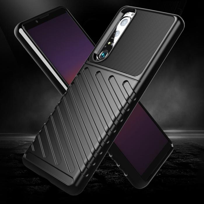 UTGATT1 - Tough Rugged TPU Skal till Sony Xperia 1 III - Svart