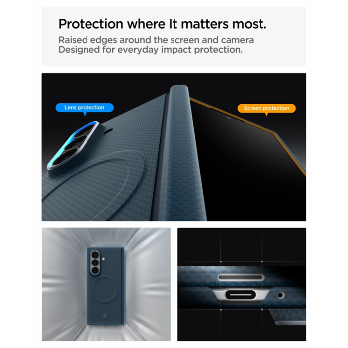 Spigen - Spigen Mobilskal För Galaxy Z Fold 8 Ultra MagSafe Airskin Aramid