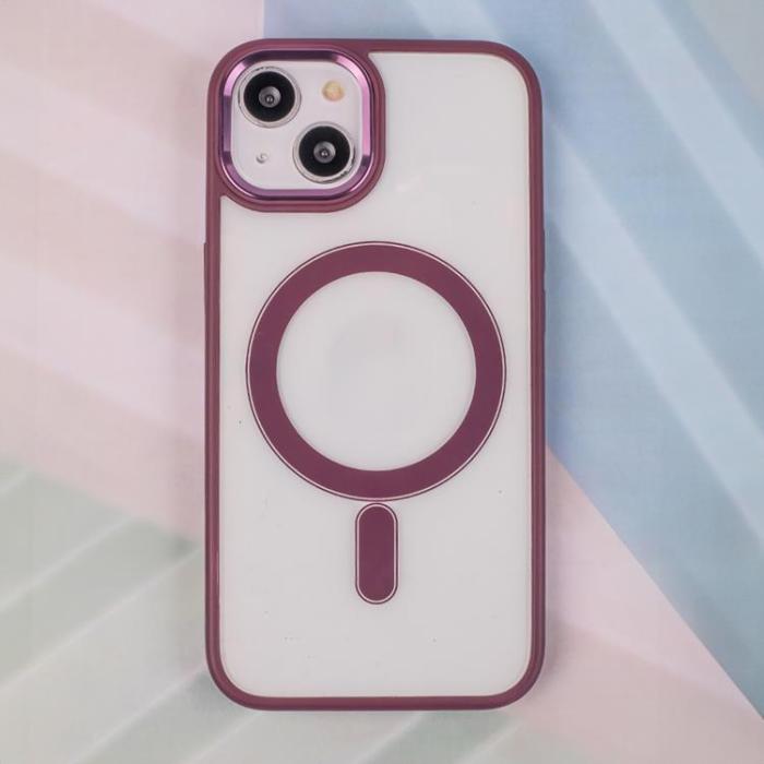 OEM - iPhone 16 Plus Mobilskal MagSafe Satin Clear - Lila