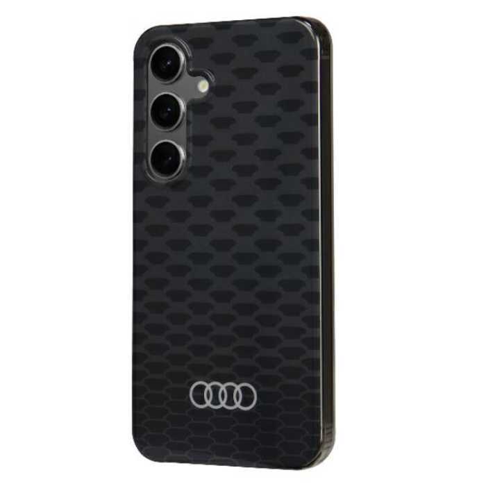 Audi - Audi Galaxy S24 Mobilskal Magsafe Stitching Pattern - Svart