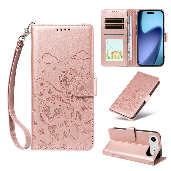 A-One Brand - iPhone Air Plånboksfodral RFID med handledsrem - Rosa