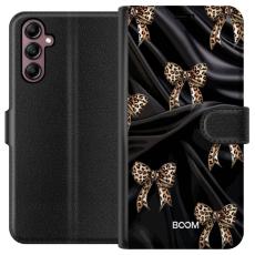 iSecrets - Pl&aring;nboksfodral till Samsung Galaxy A14 5G med Leopard Bow