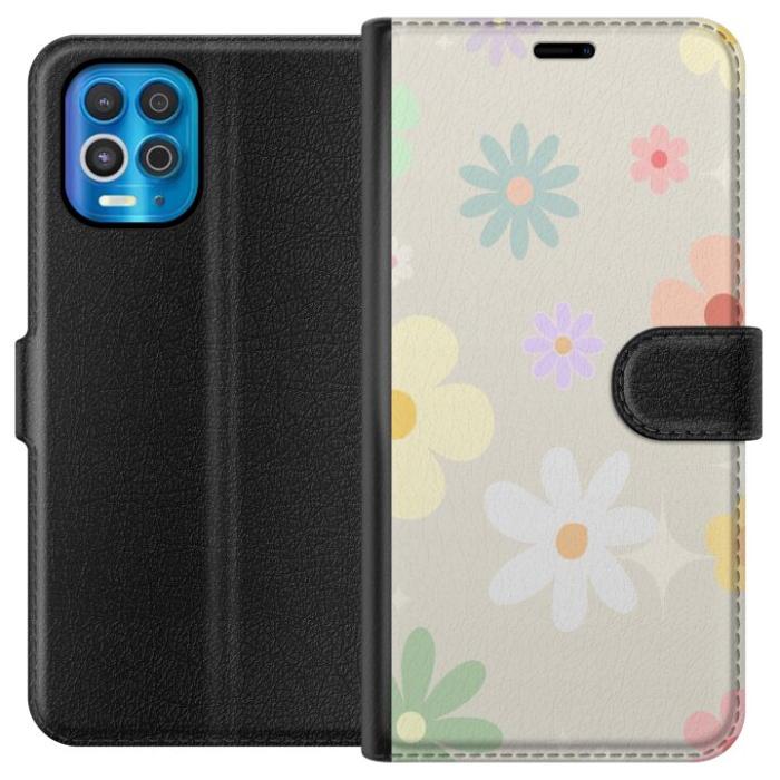 iSecrets - Plånboksfodral till Motorola Edge S med fejdande blommor